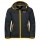 Jack Wolfskin Softshell Jacket Fourwinds (wind & water repellent) grey/yellow Kids